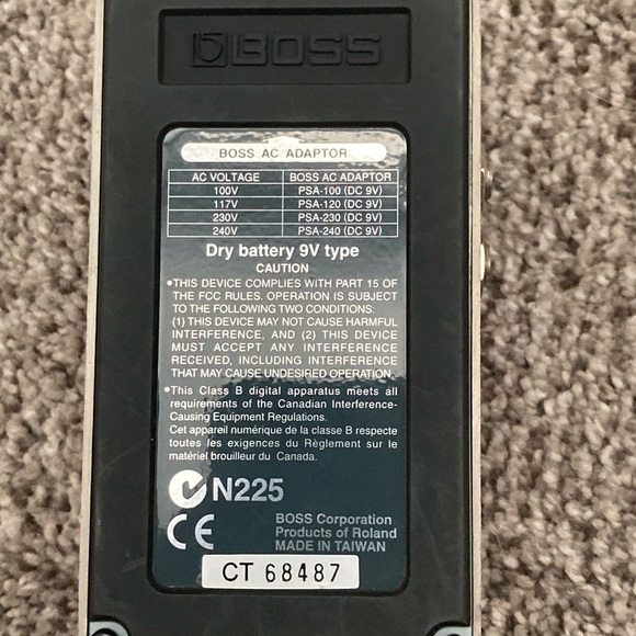 Boss BF3 Flanger Effect Purple Guitar Pedal CT 68487 - Picture 4 of 4